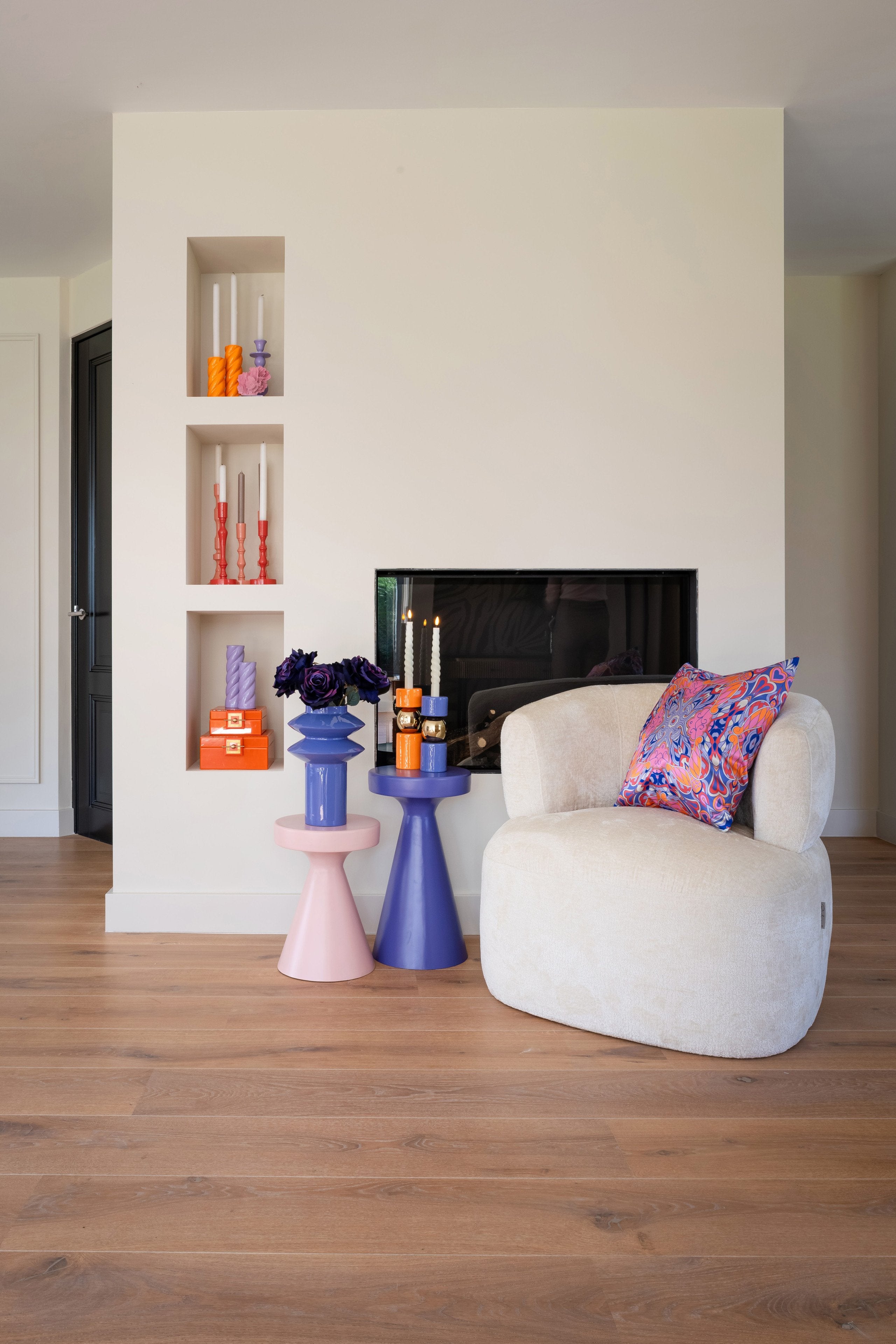 End table Kimble purple large 30Ø