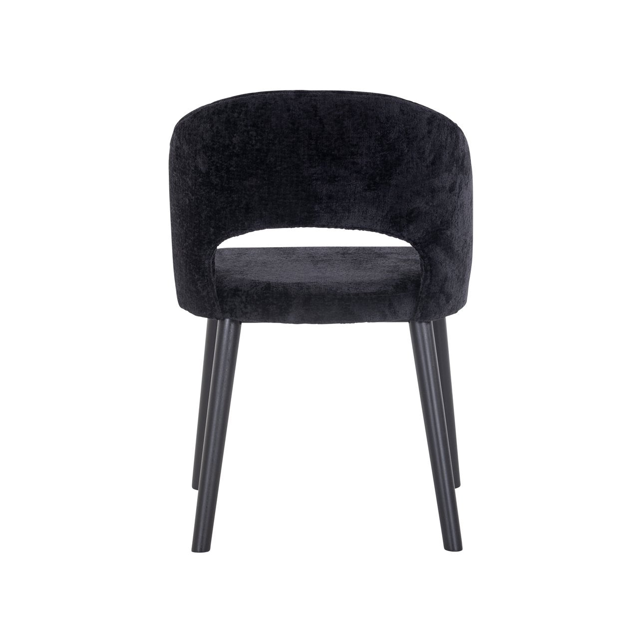 Dining chair Savoy black chenille