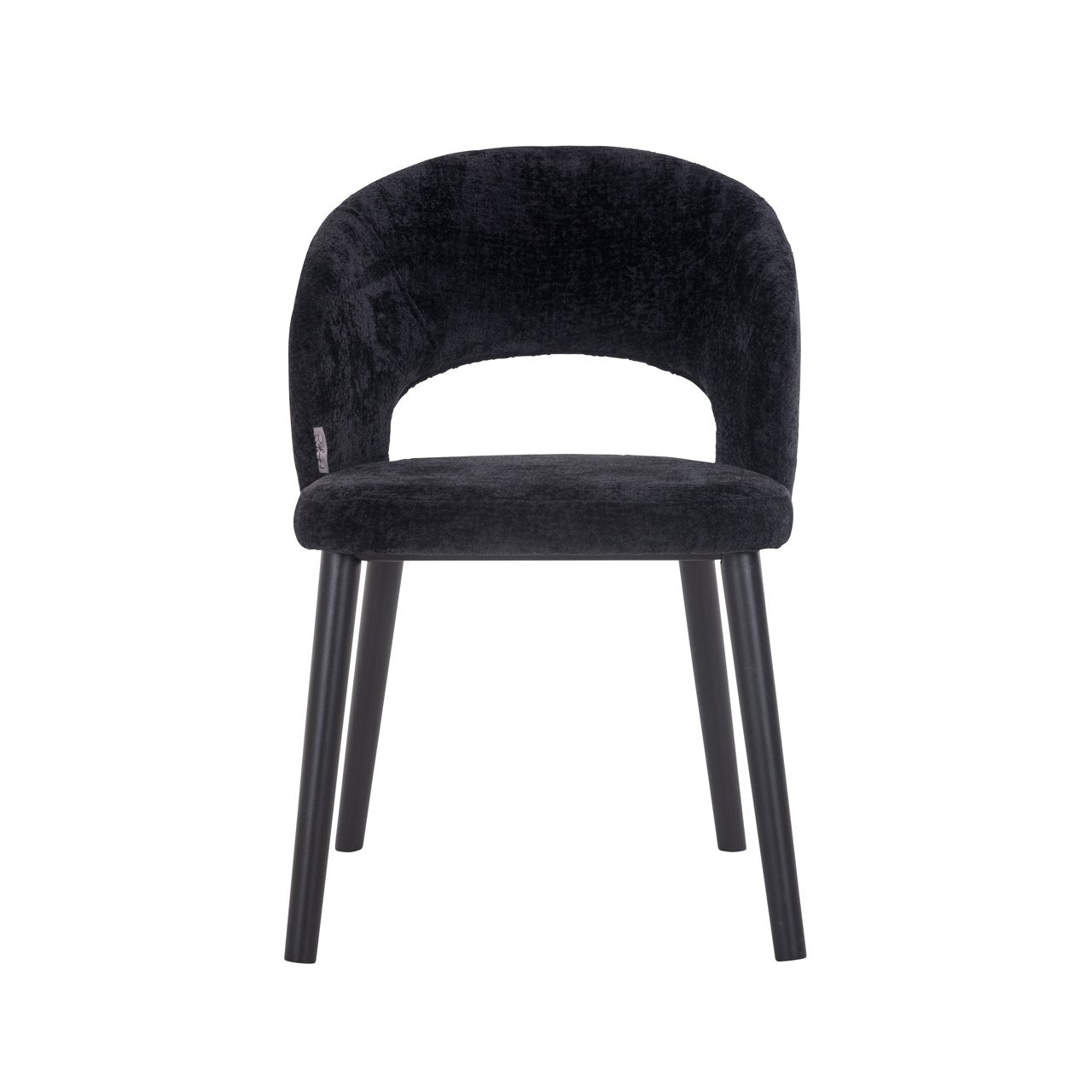 Dining chair Savoy black chenille