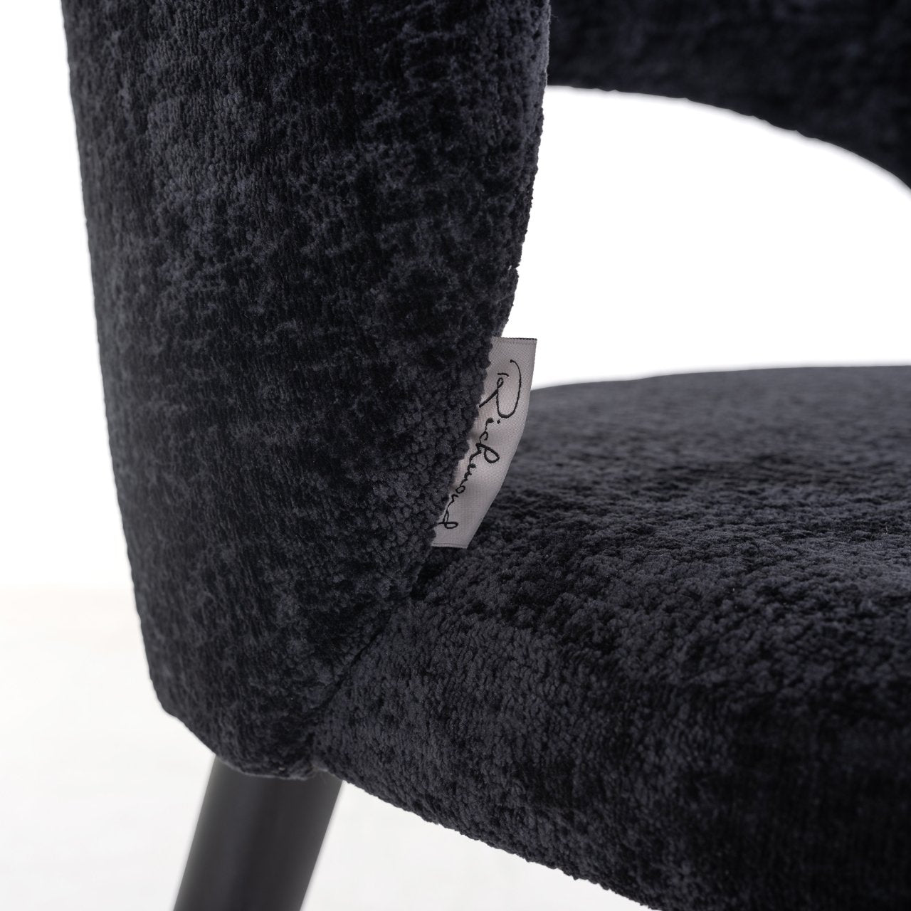 Dining chair Savoy black chenille