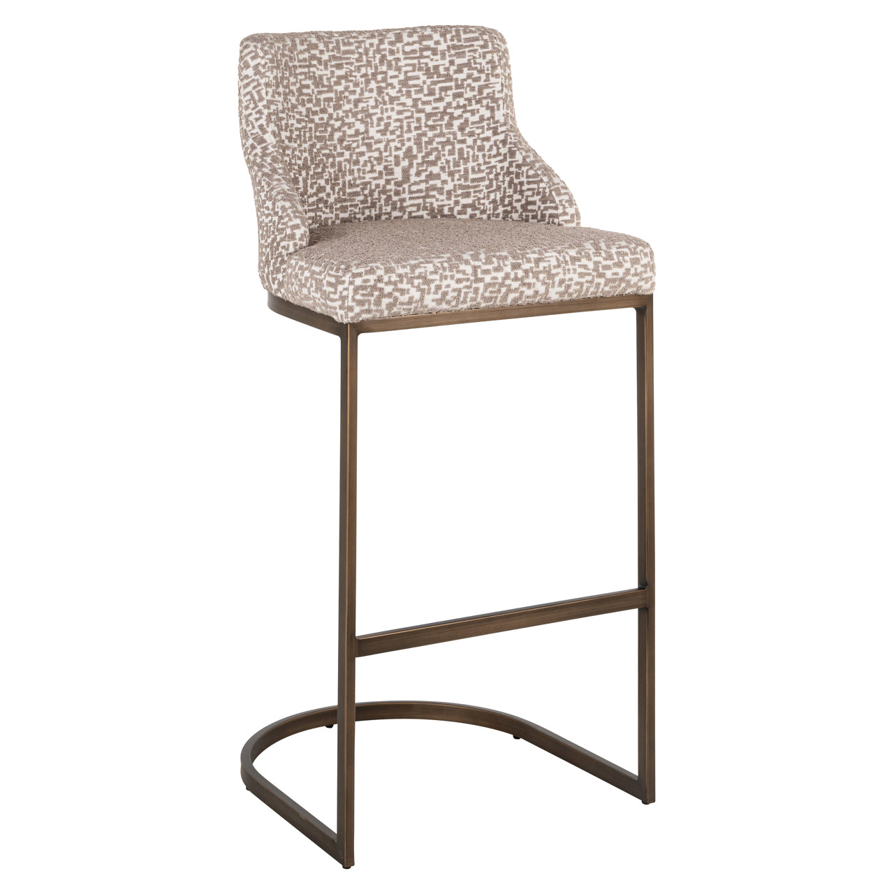 Bar stool Bolton natural geo (Set of 2)