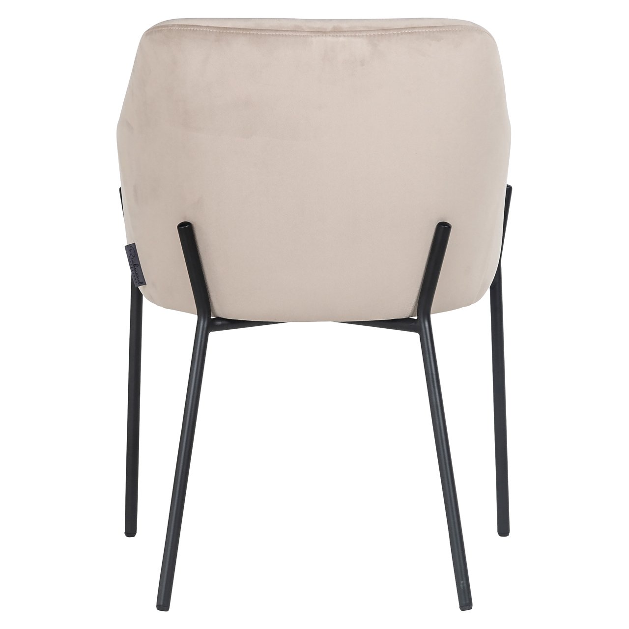Dining chair Fay khaki velvet fire retardant