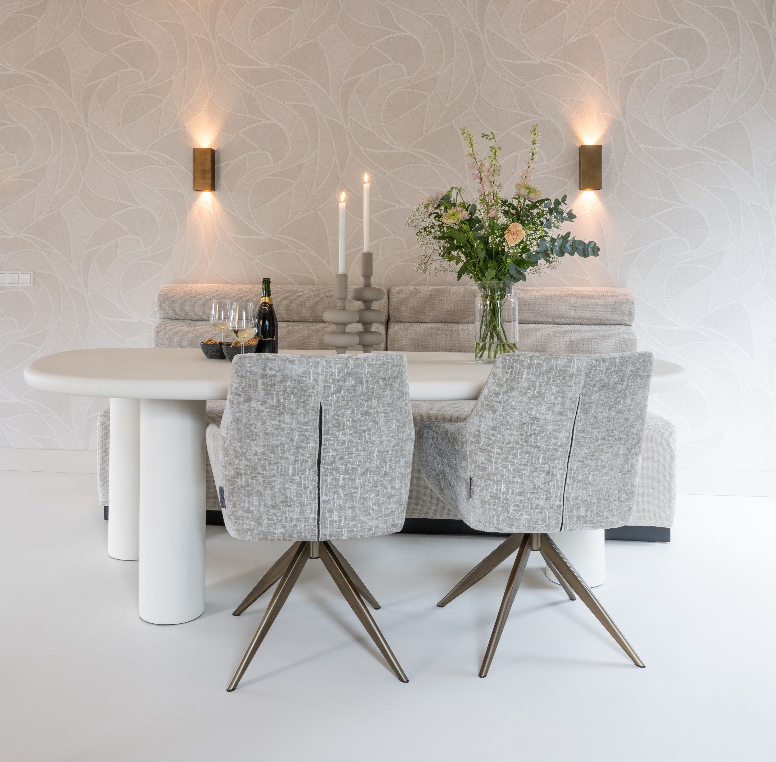 Dining table Bloomstone white 235
