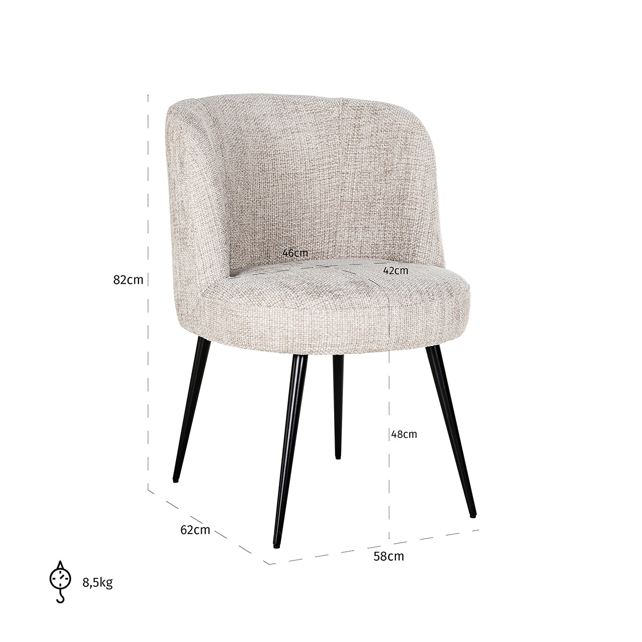 Chair Morton - natural renegade (Renegade Natural 01)