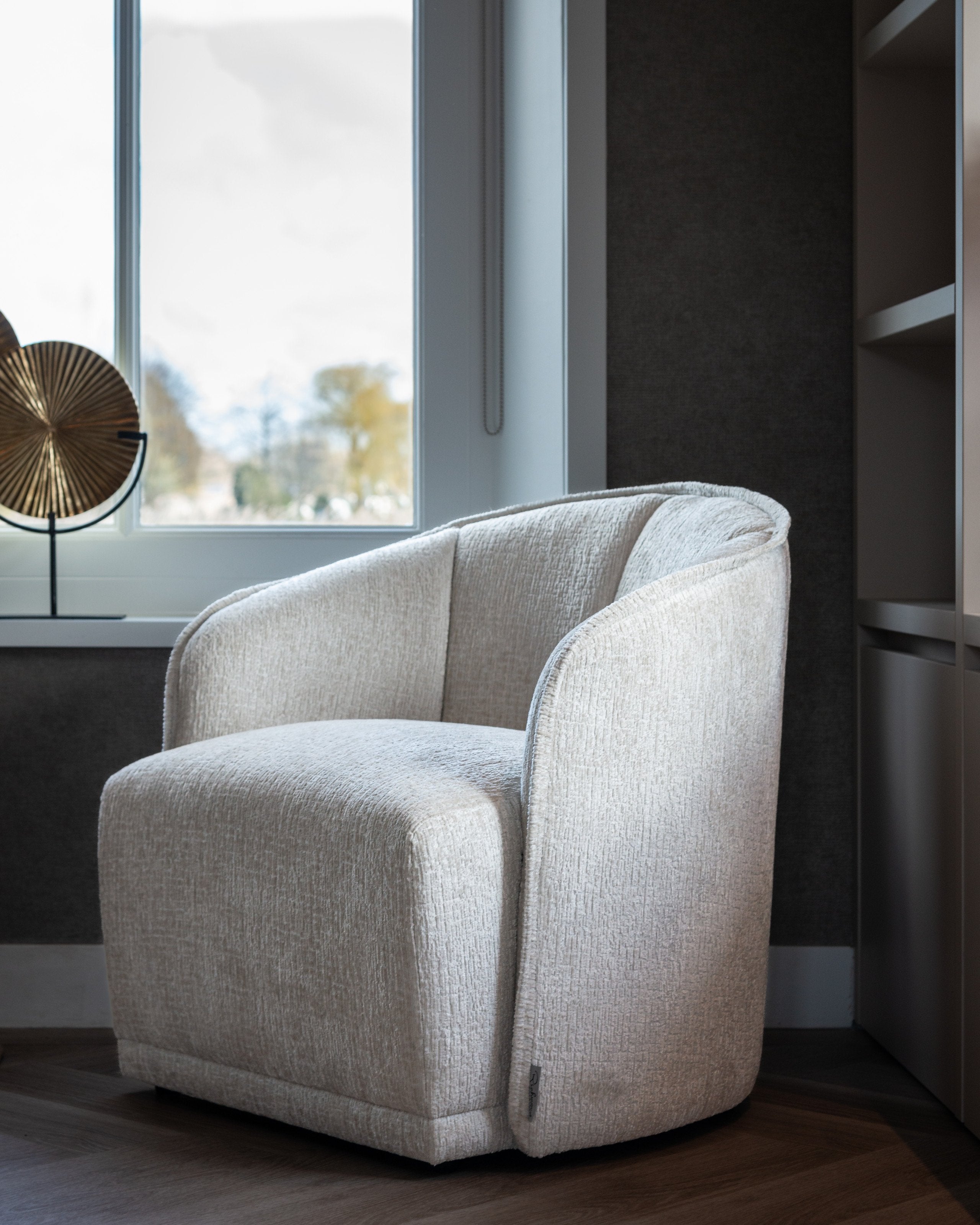 Lounge chair Maryse cream fusion