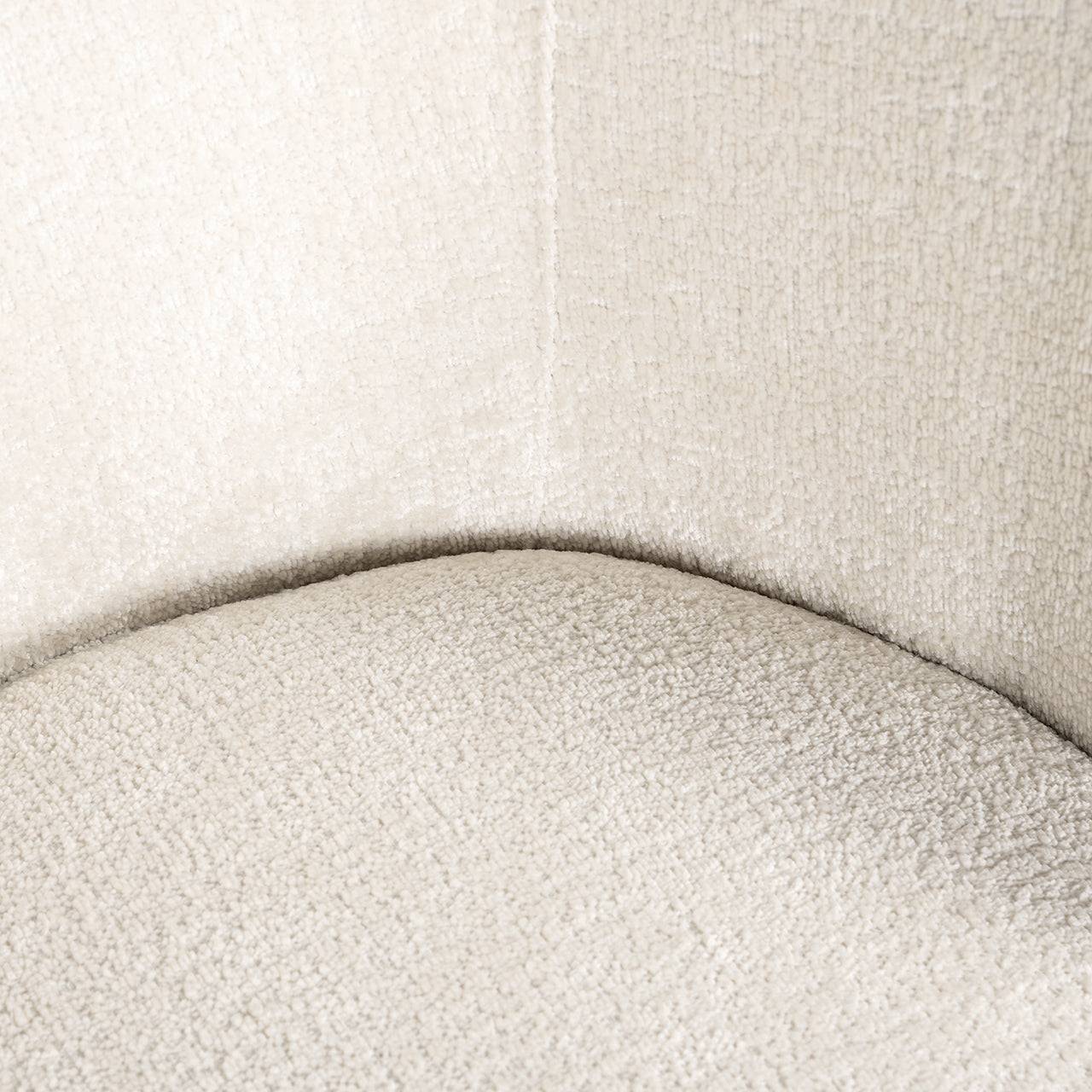 Chair Amphara white chenille fire retardant (FR-Bergen 900 white chenille)