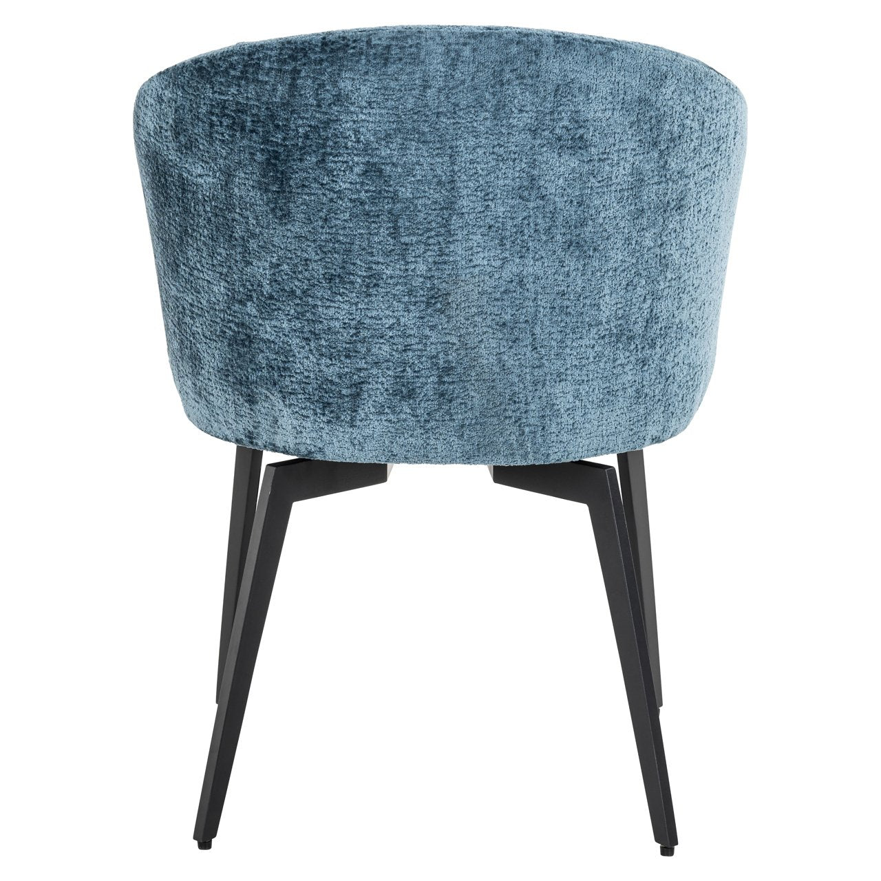 Dining chair Amphara blue chenille fire retardant