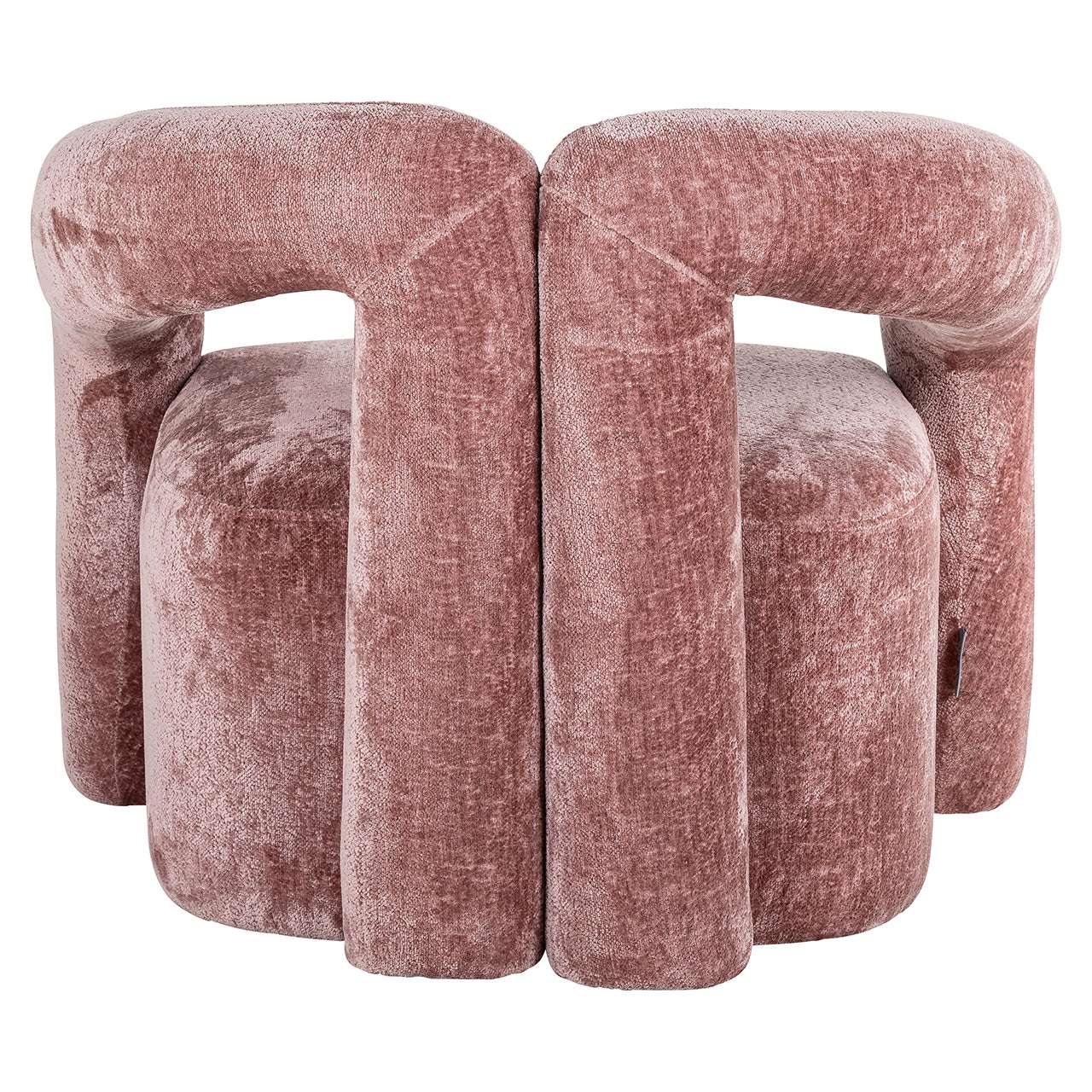 Lounge chair Dana rose chenille (Bergen 705 rose chenille)