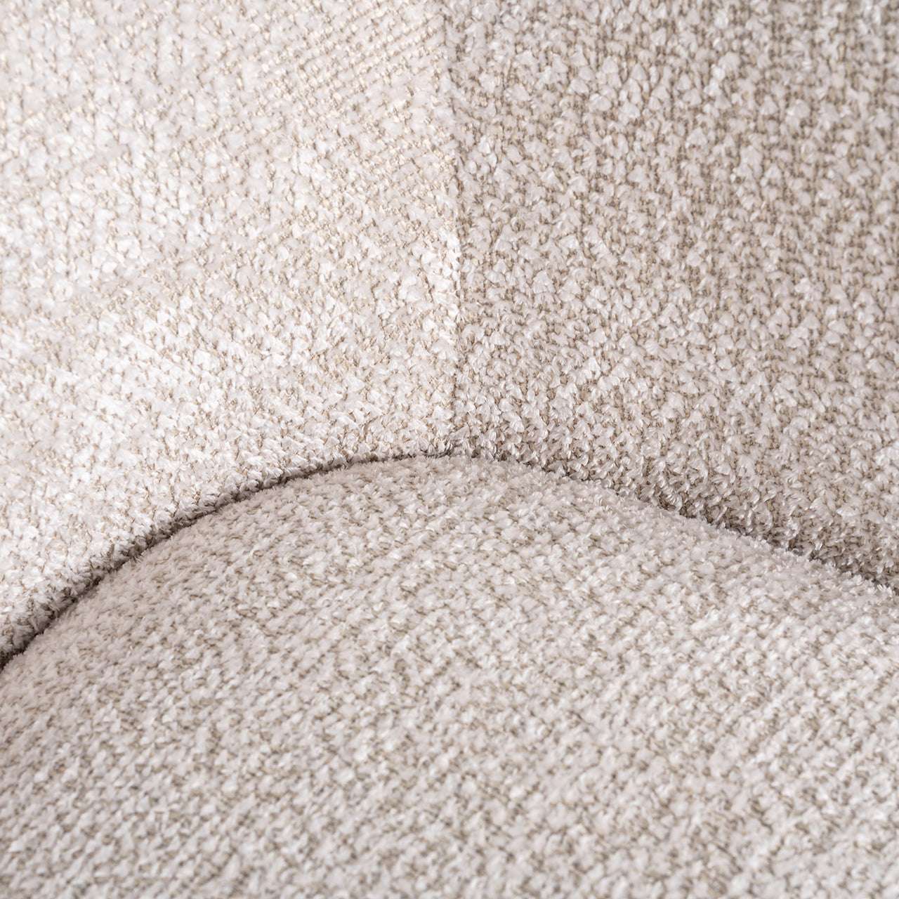 Swivel lounge chair Estelle (Be Lovely 11 Cream)