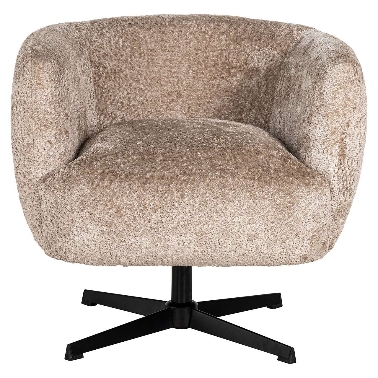 Swivel lounge chair Estelle (Sheep 01 nature)