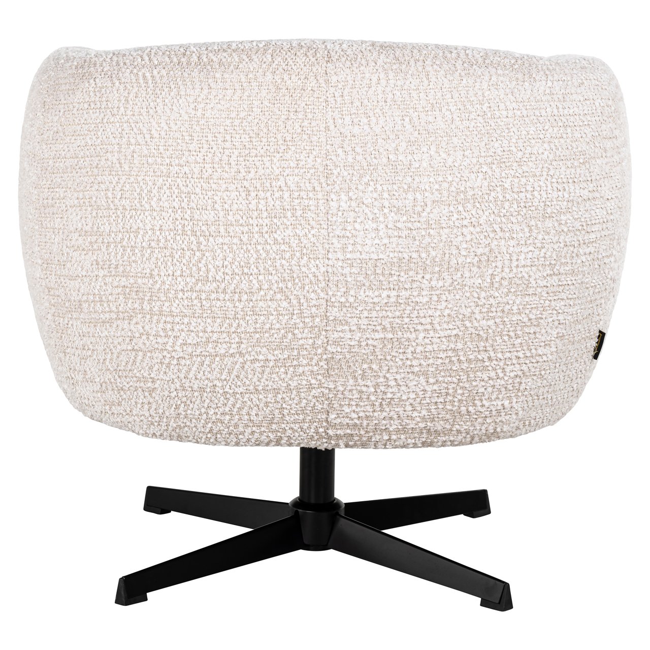 Lounge chair Estelle lovely cream swivel
