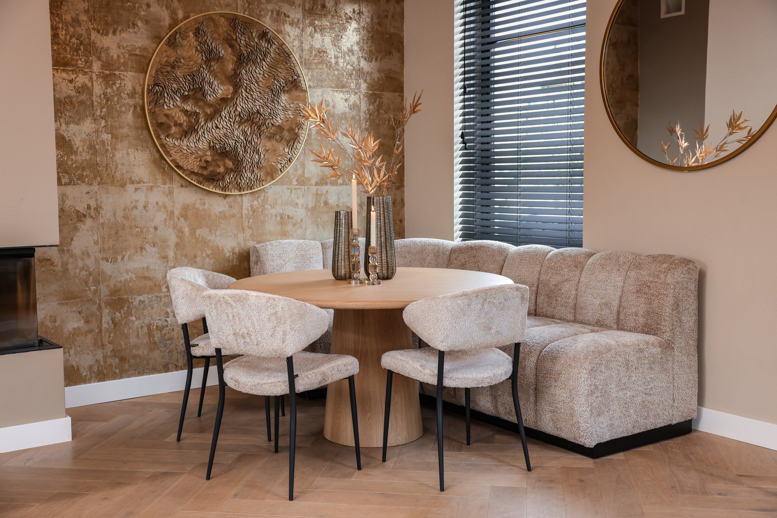 Dining chair Bea sheep natural (Set of 2)