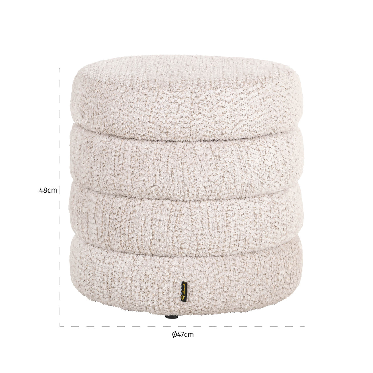 Pouffe & Footstool Adele lovely cream