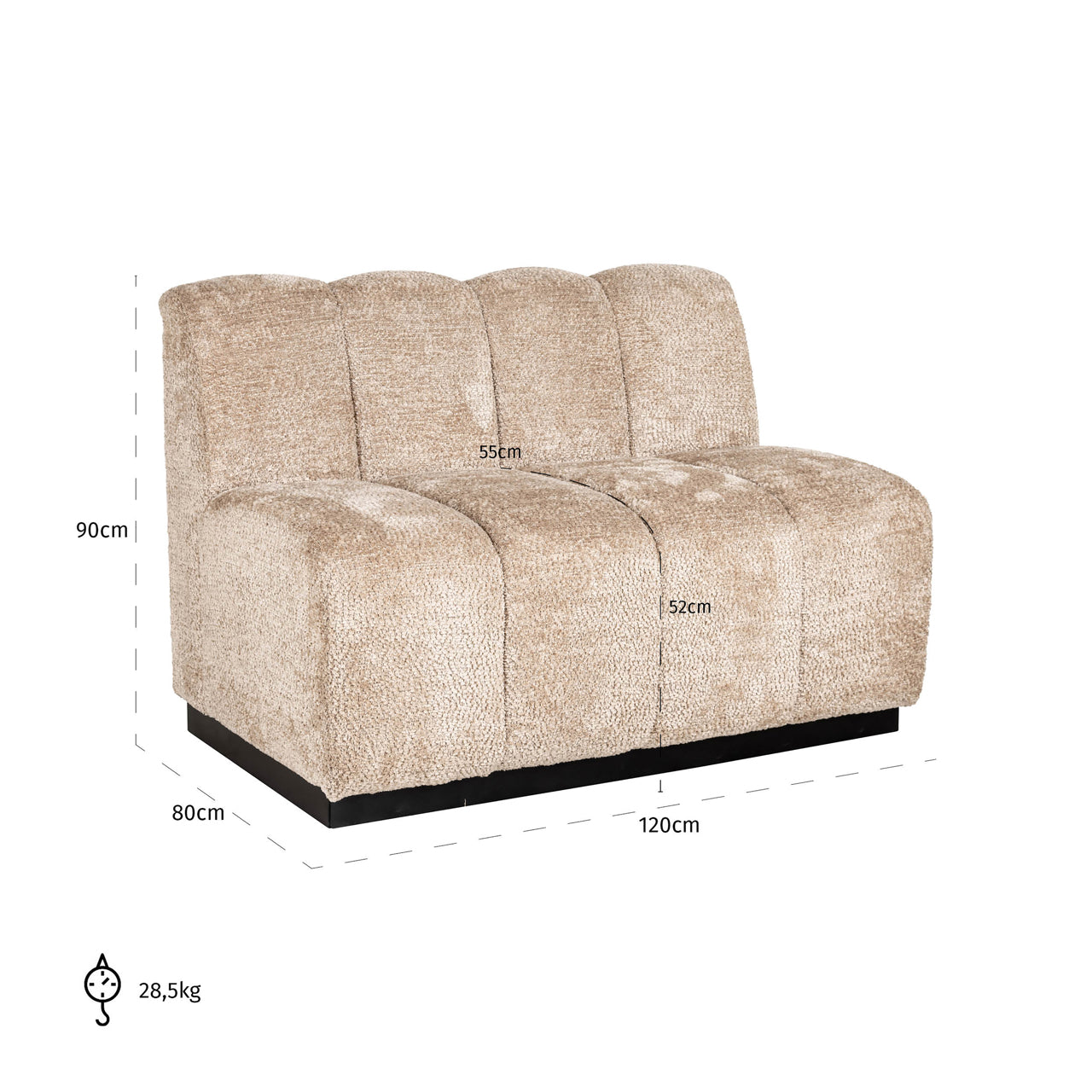 Dining bench Hillpark customized fire retardant