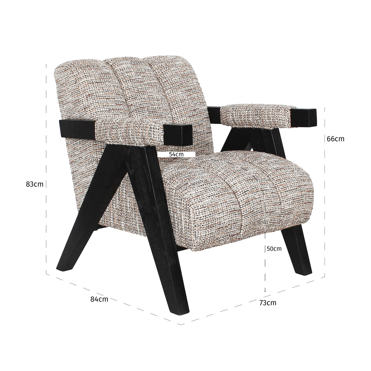 Lounge chair Clover trendy nature