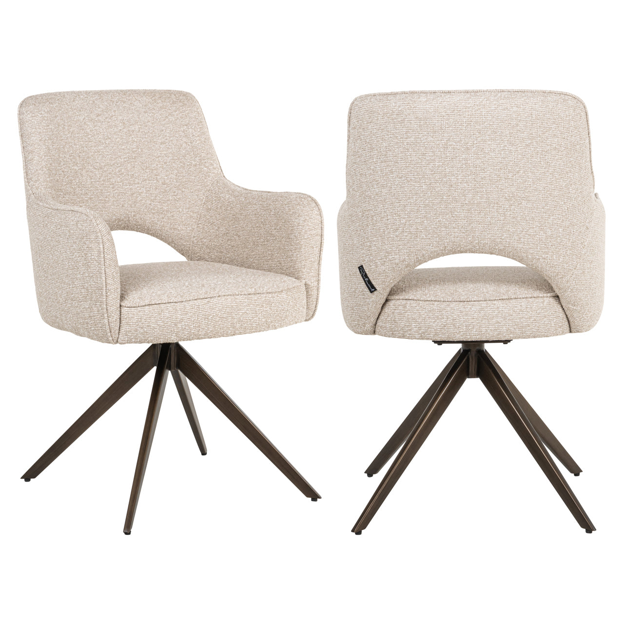 Dining chair Ginerva biscotti swivel
