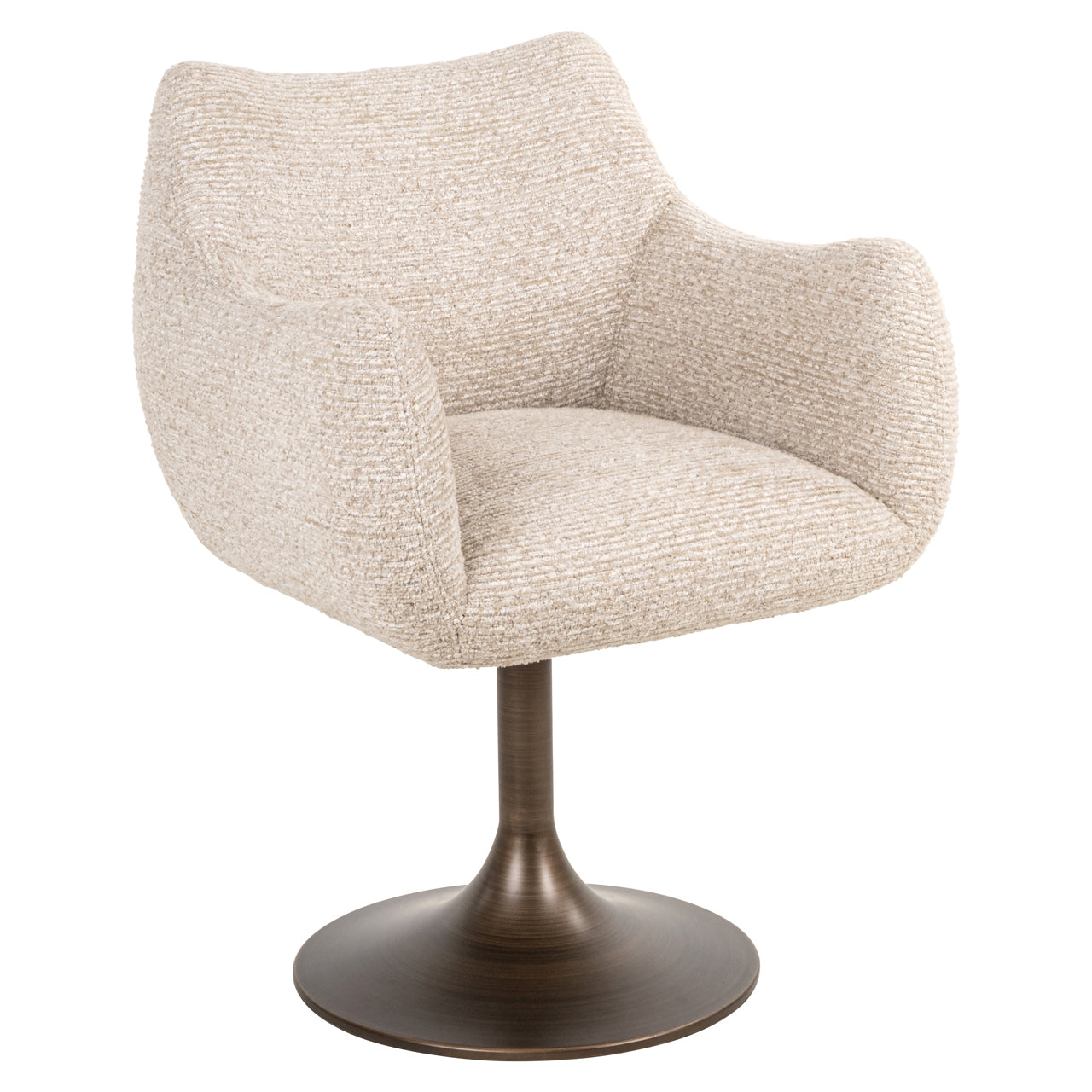 Dining chair Aldo natural linear swivel