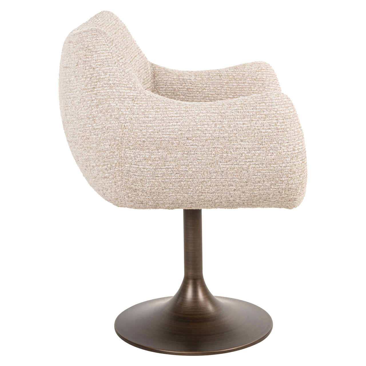 Dining chair Aldo natural linear swivel