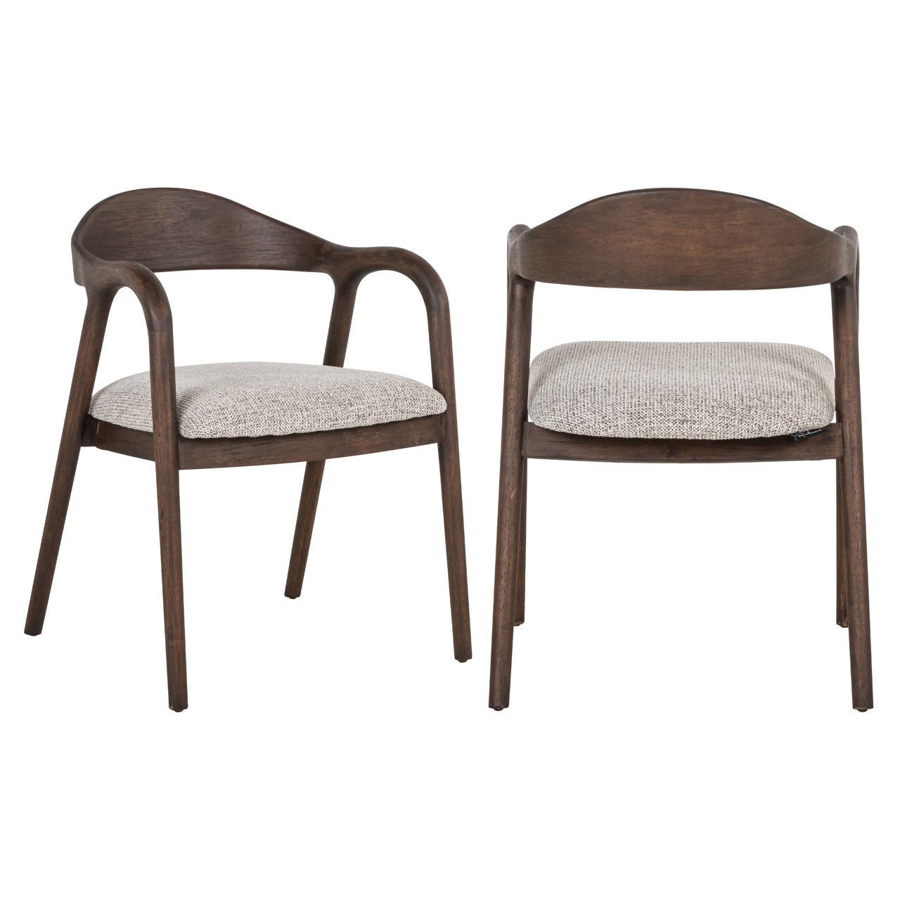 Dining chair Mihara mocca fancy