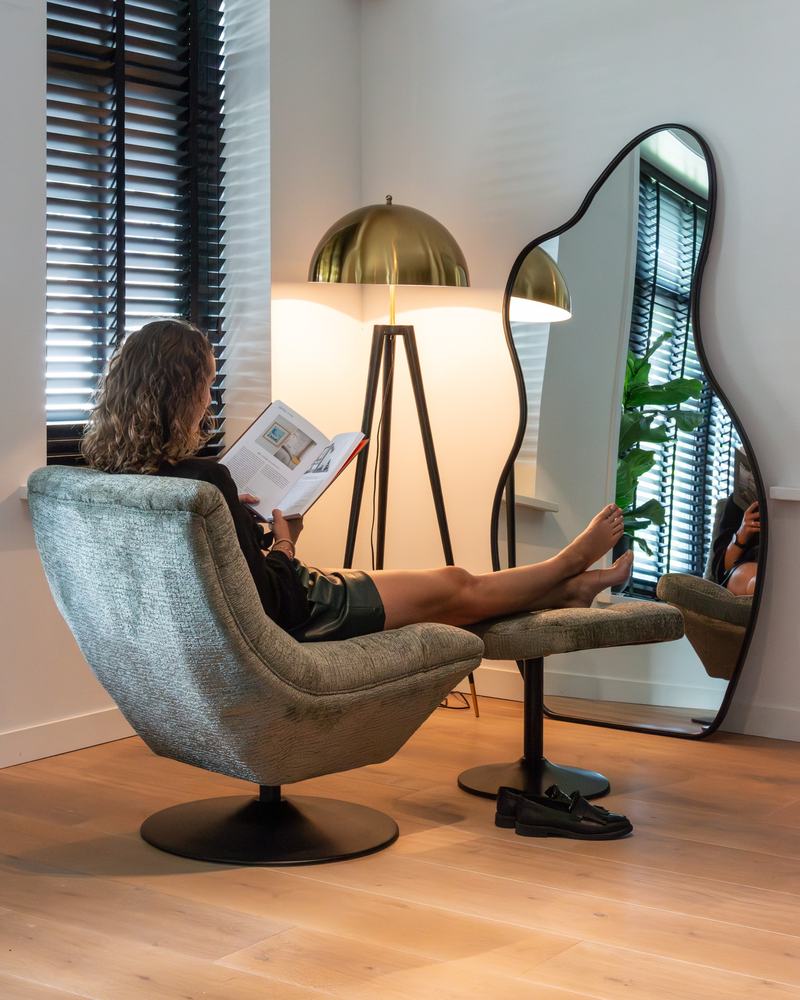 Mirror Alton brushed gold