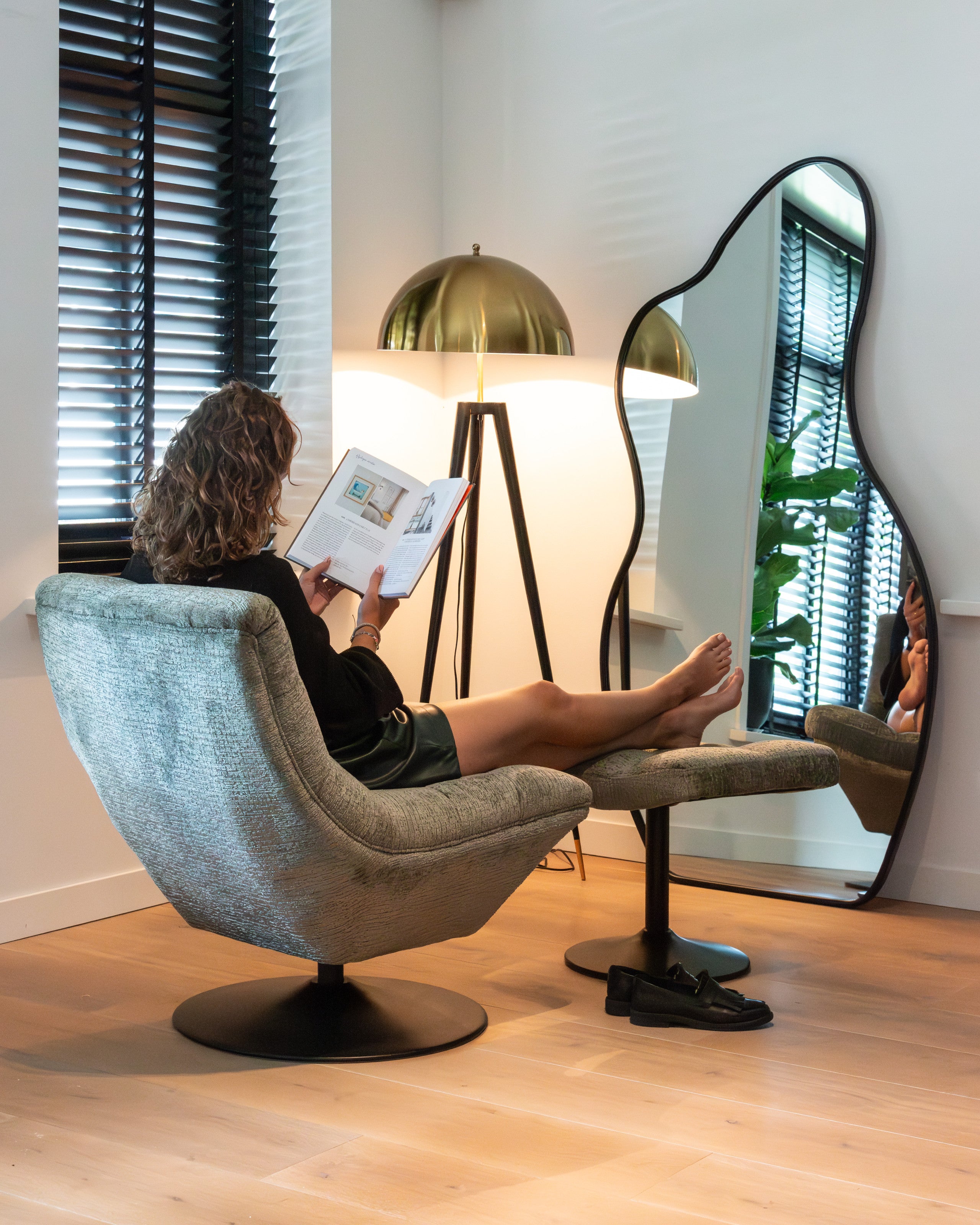 Mirror Alton brushed gold