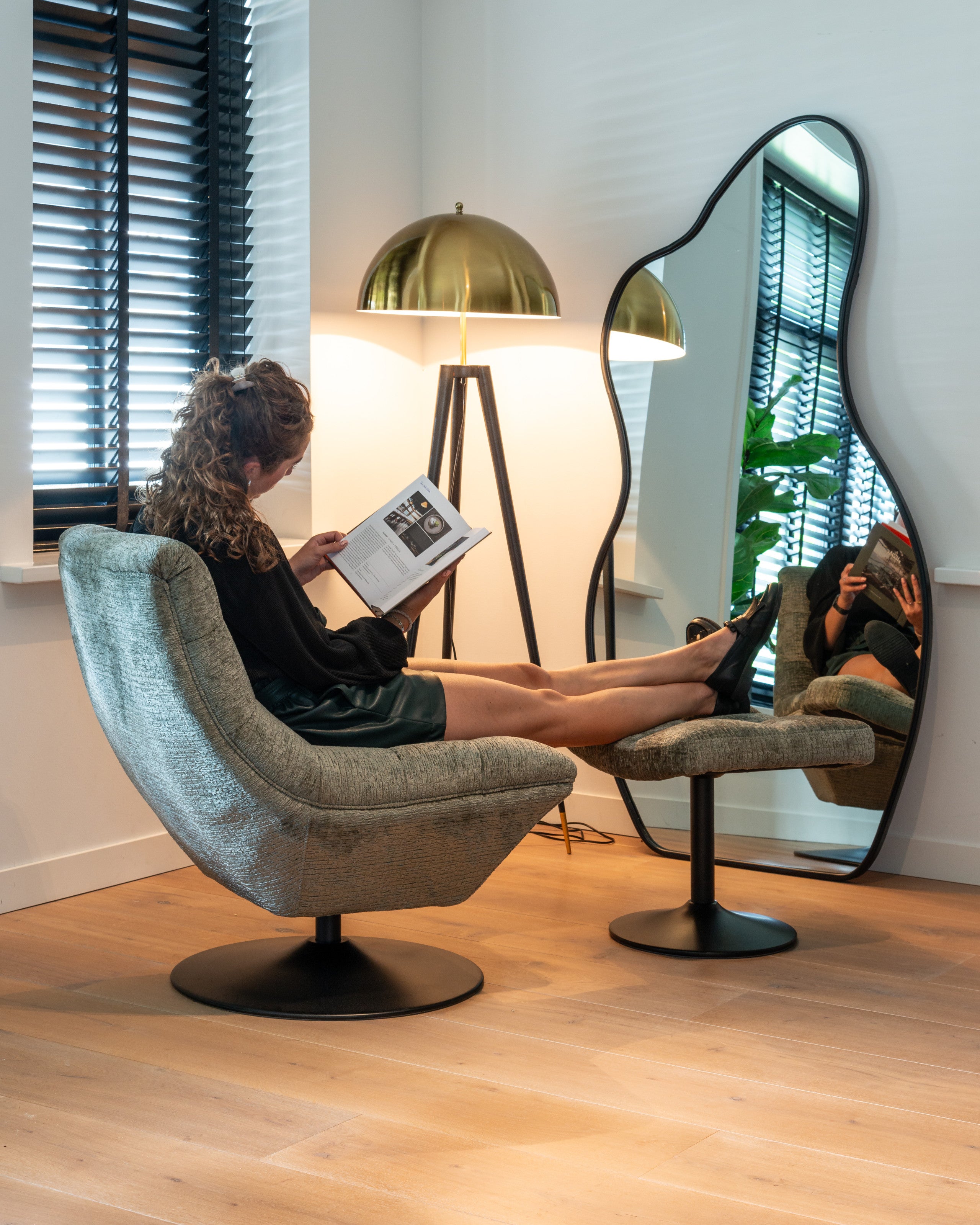Mirror Alton brushed gold
