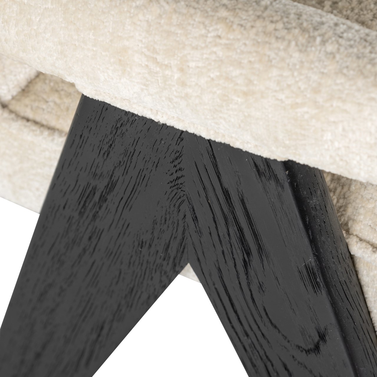 Dining chair Cooper white chenille