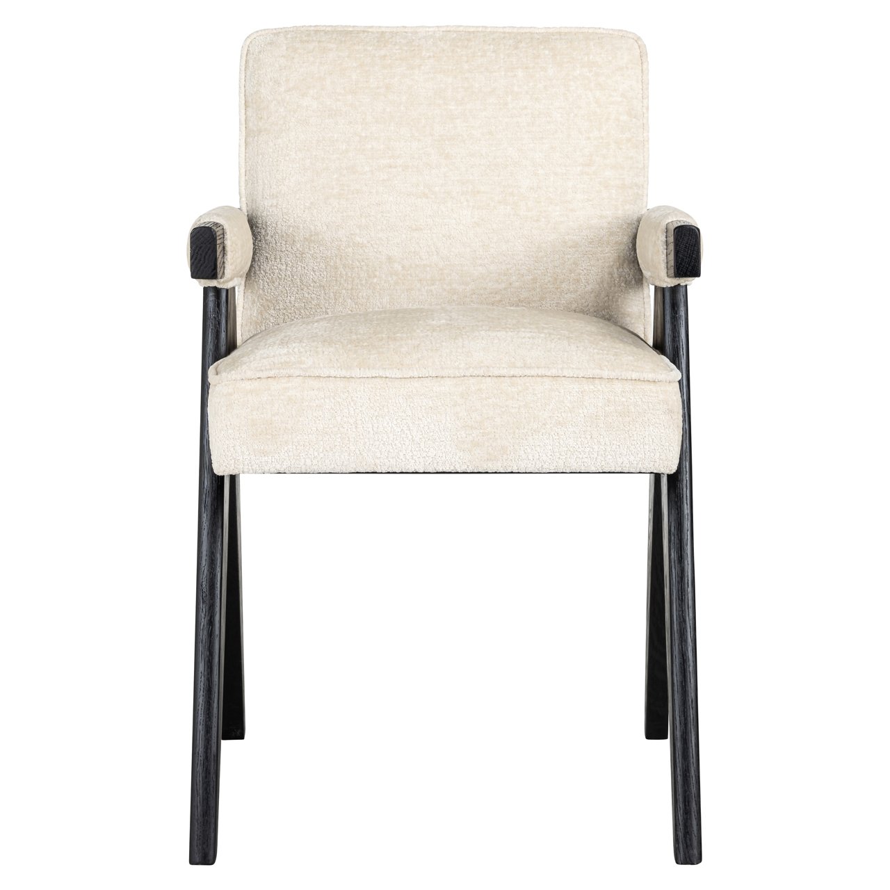 Dining chair Cooper white chenille
