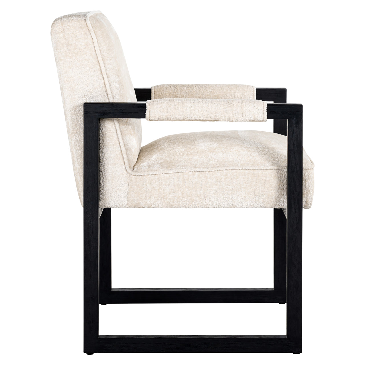 Dining chair Beck white chenille