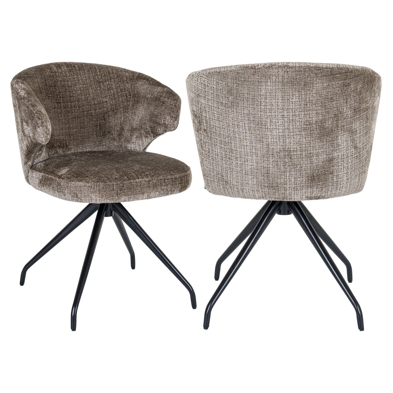 Dining chair Milly niagara stone swivel