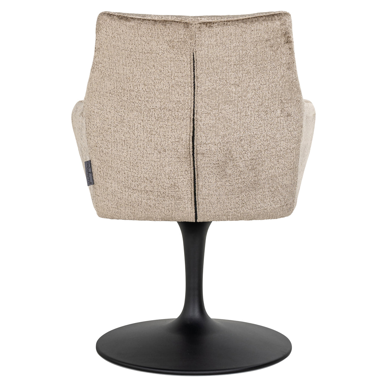 Dining chair Marlon taupe chenille swivel