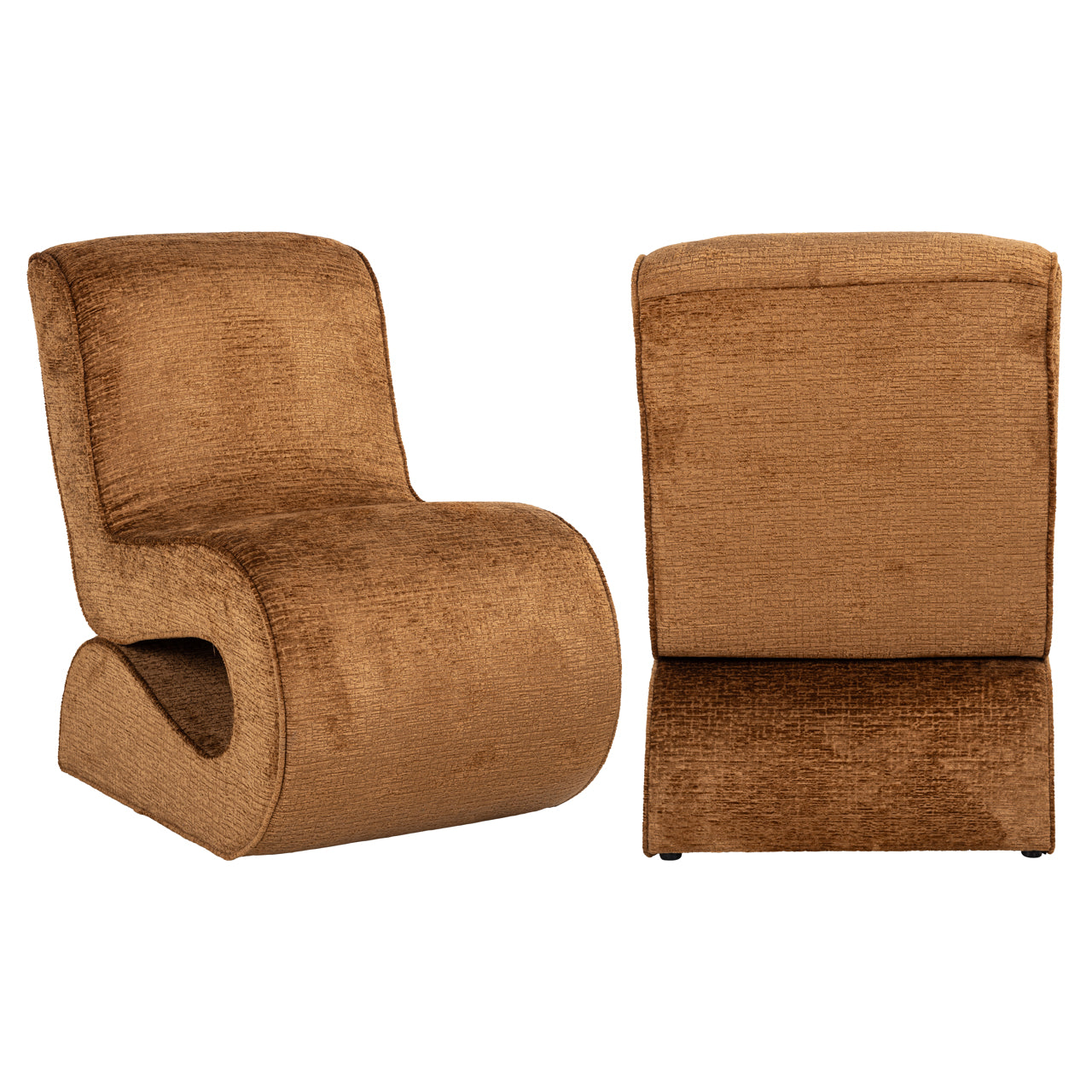 Lounge chair Frankie cognac fusion