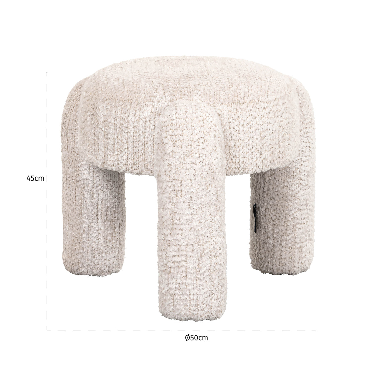 Pouffe & Footstool Holly lovely cream