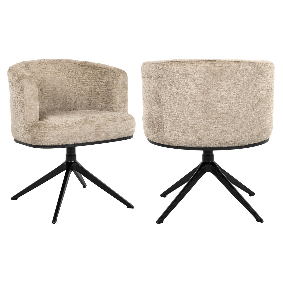 Dining chair Cheyenne desert fusion swivel fire retardant
