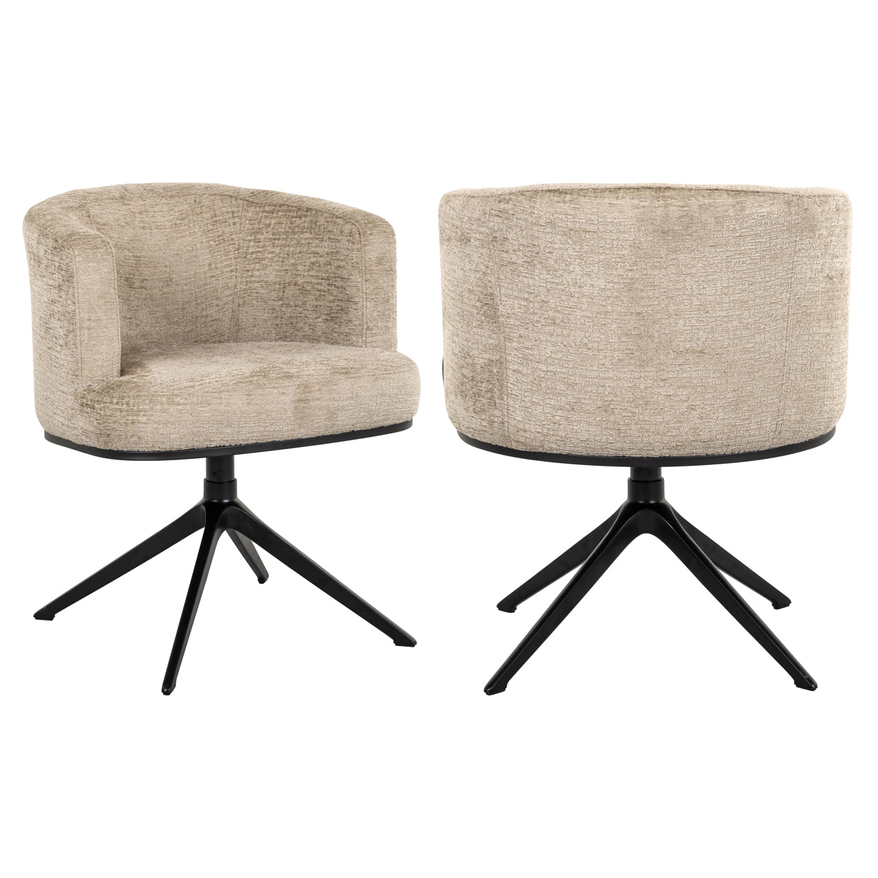 Dining chair Cheyenne desert fusion swivel fire retardant