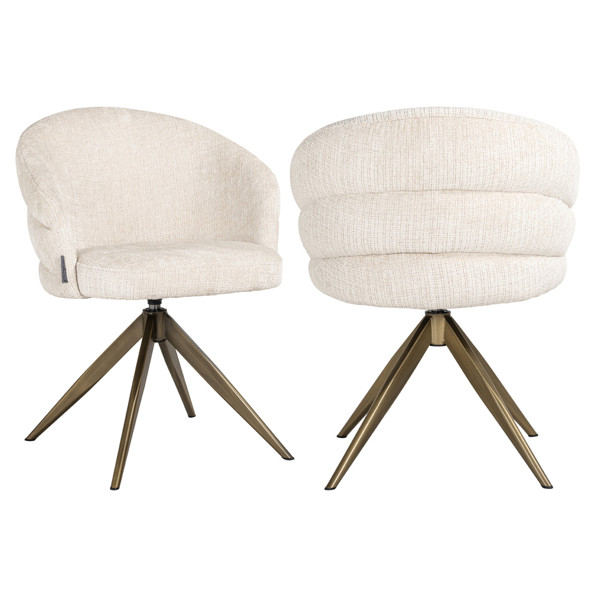 Dining chair Zendaya niagara beige swivel