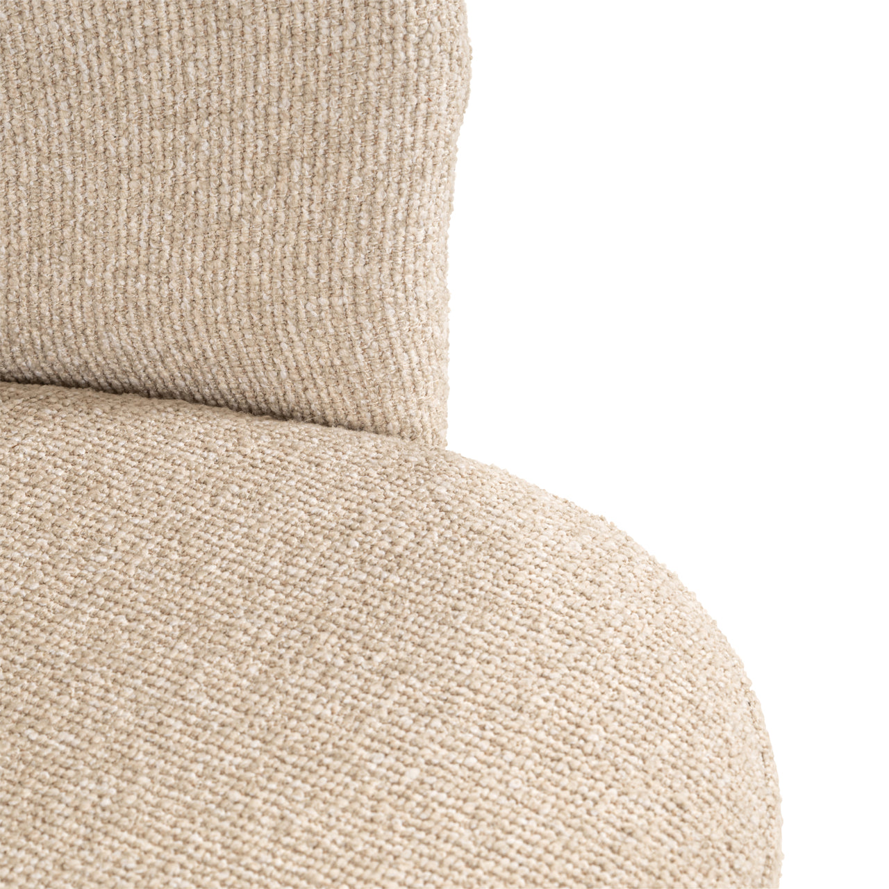 Dining chair Zendaya biscotti swivel fire retardant