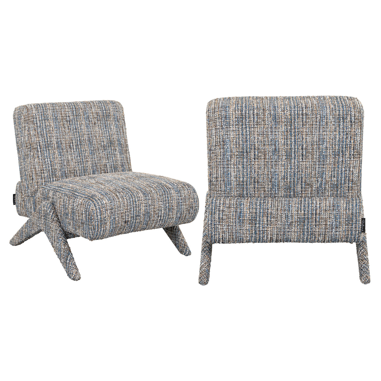 Lounge chair Lexi blue coco