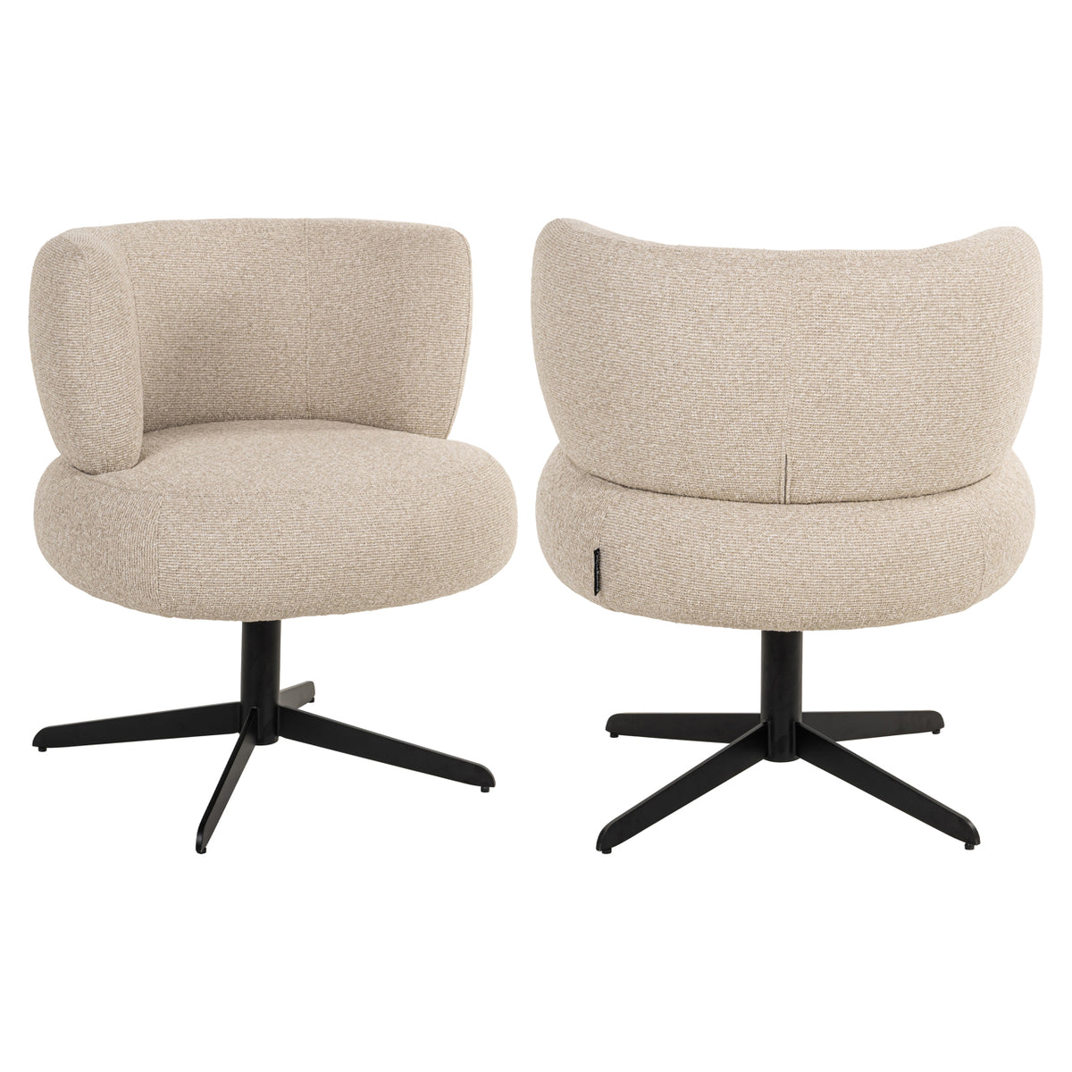 Dining chair Alexis biscotti swivel