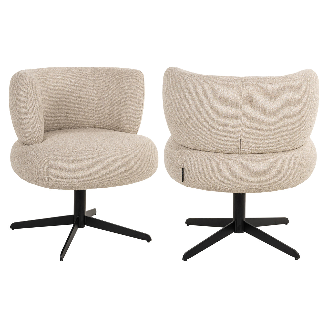 Dining chair Alexis biscotti swivel