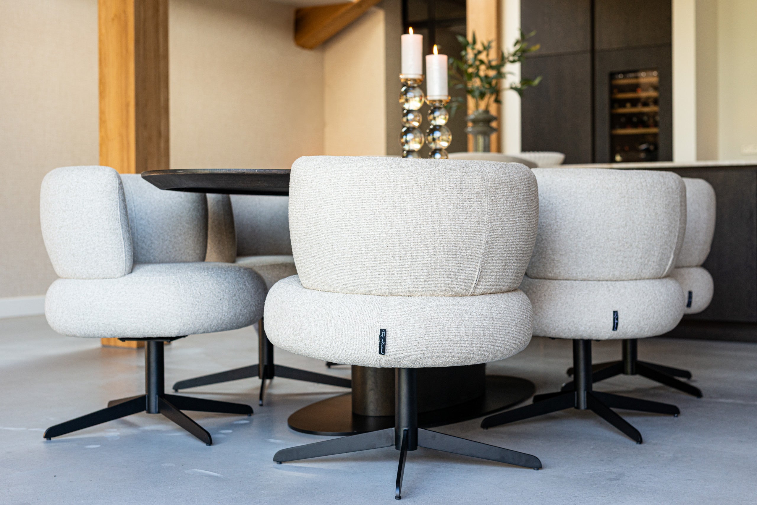 Dining chair Alexis biscotti swivel