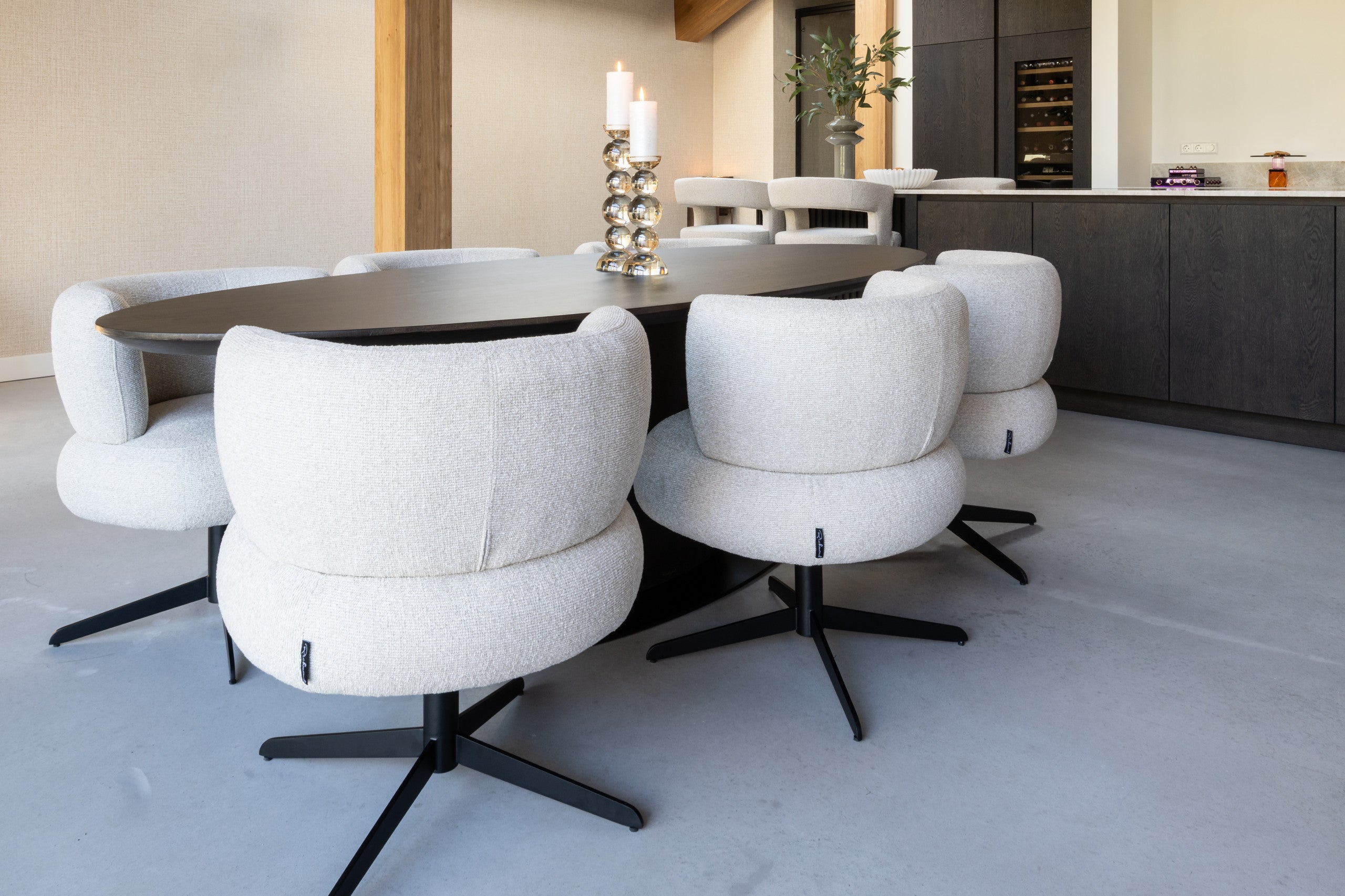 Dining chair Alexis biscotti swivel