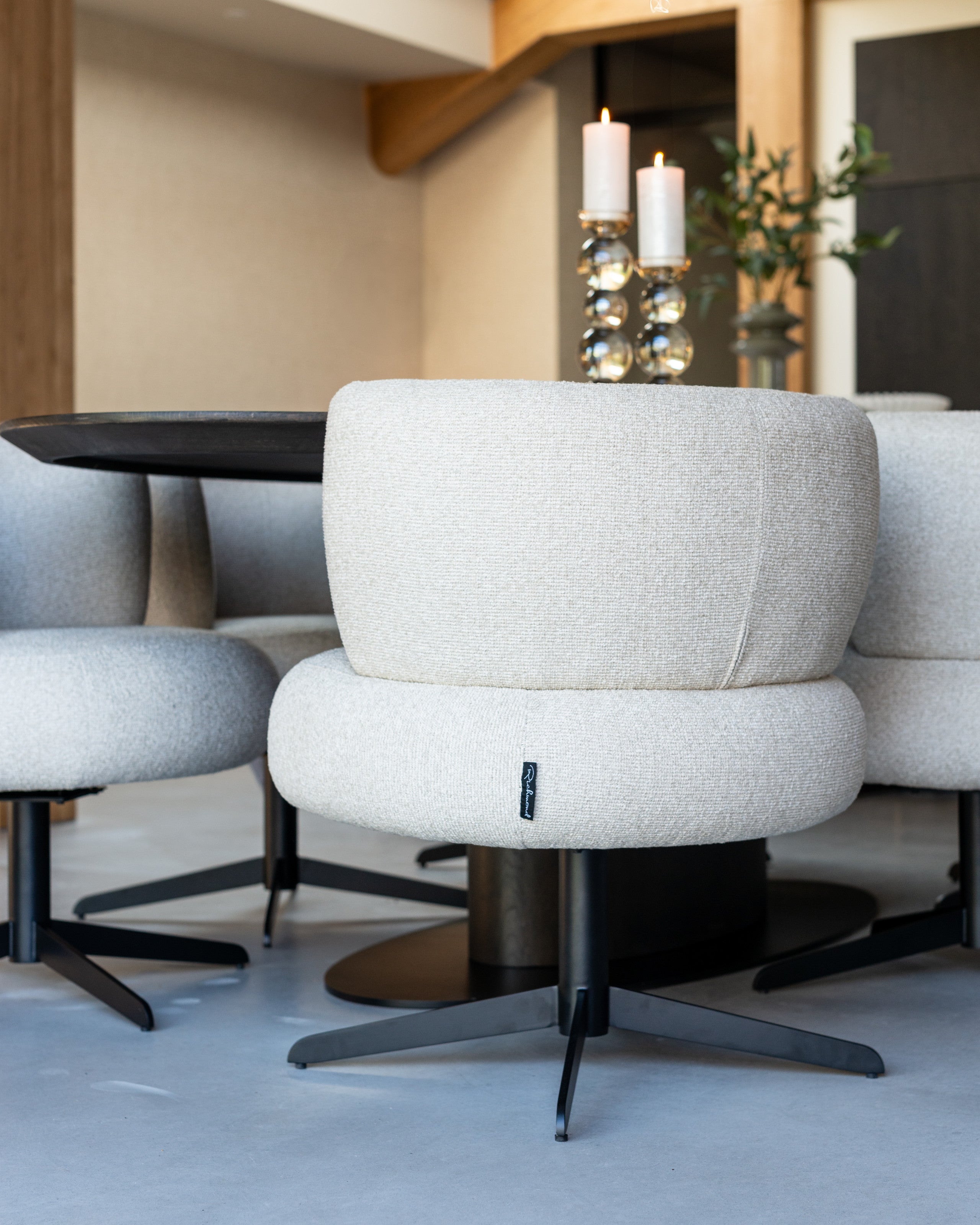 Dining chair Alexis biscotti swivel