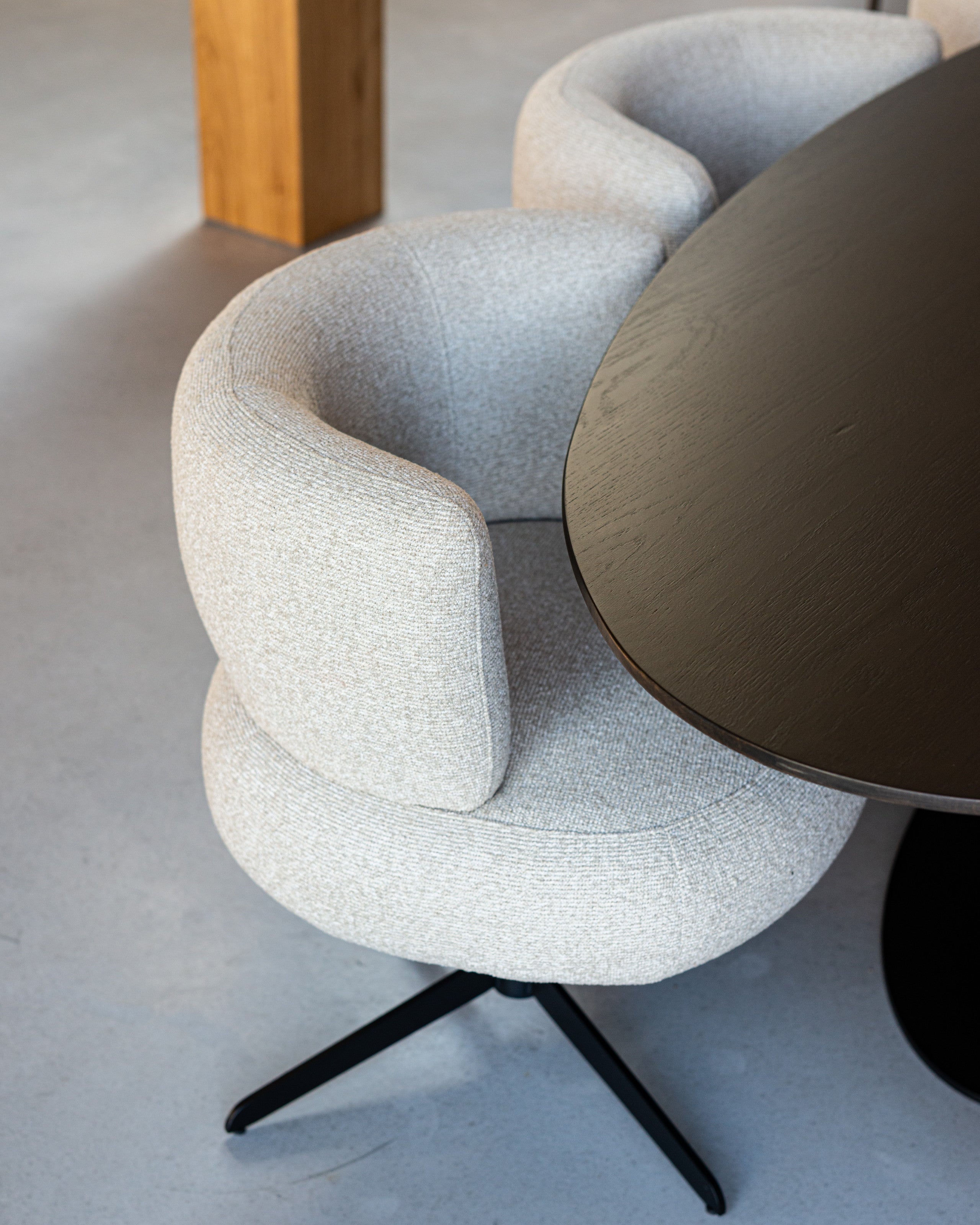 Dining chair Alexis biscotti swivel