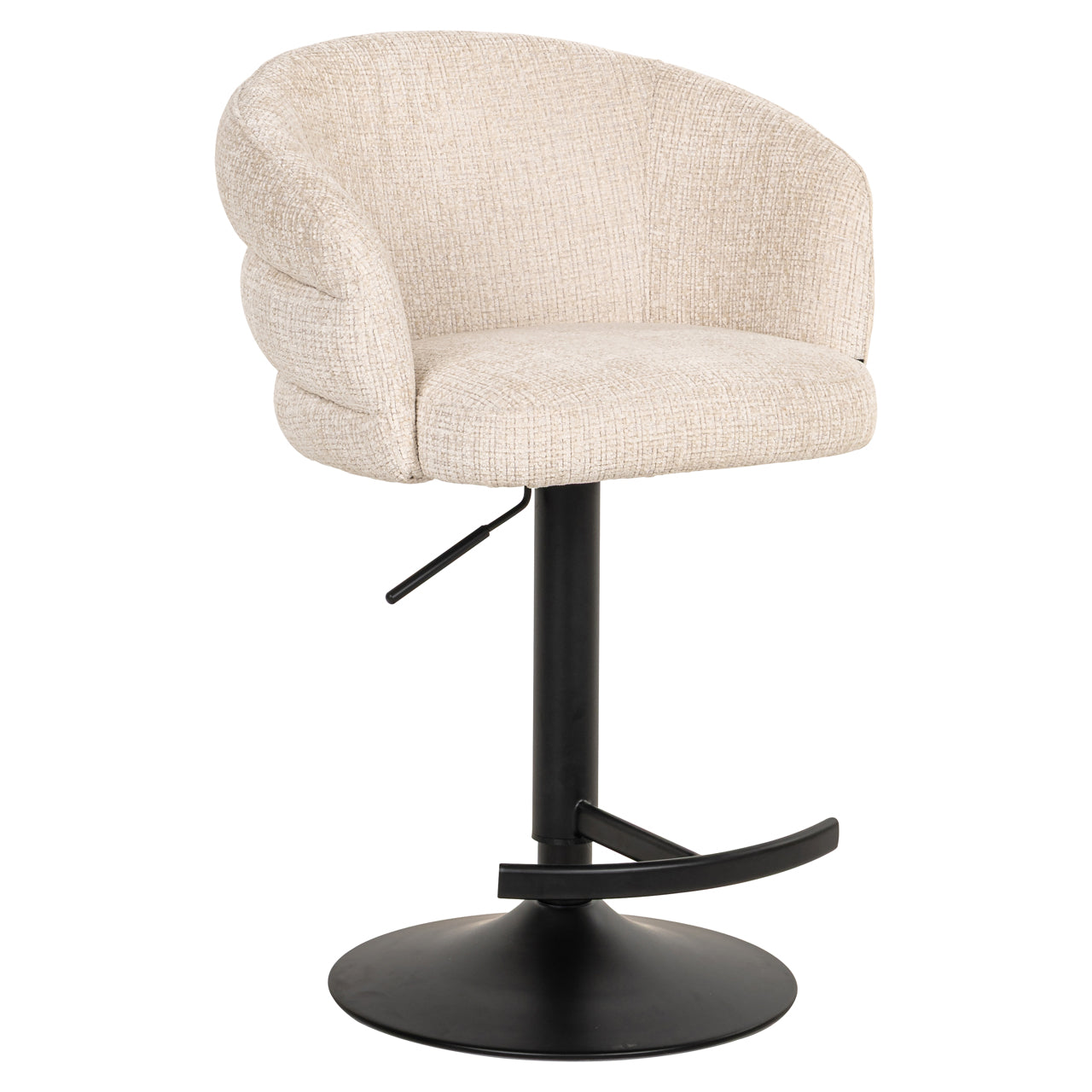 Bar stool Nikki niagara beige swivel fire retardant