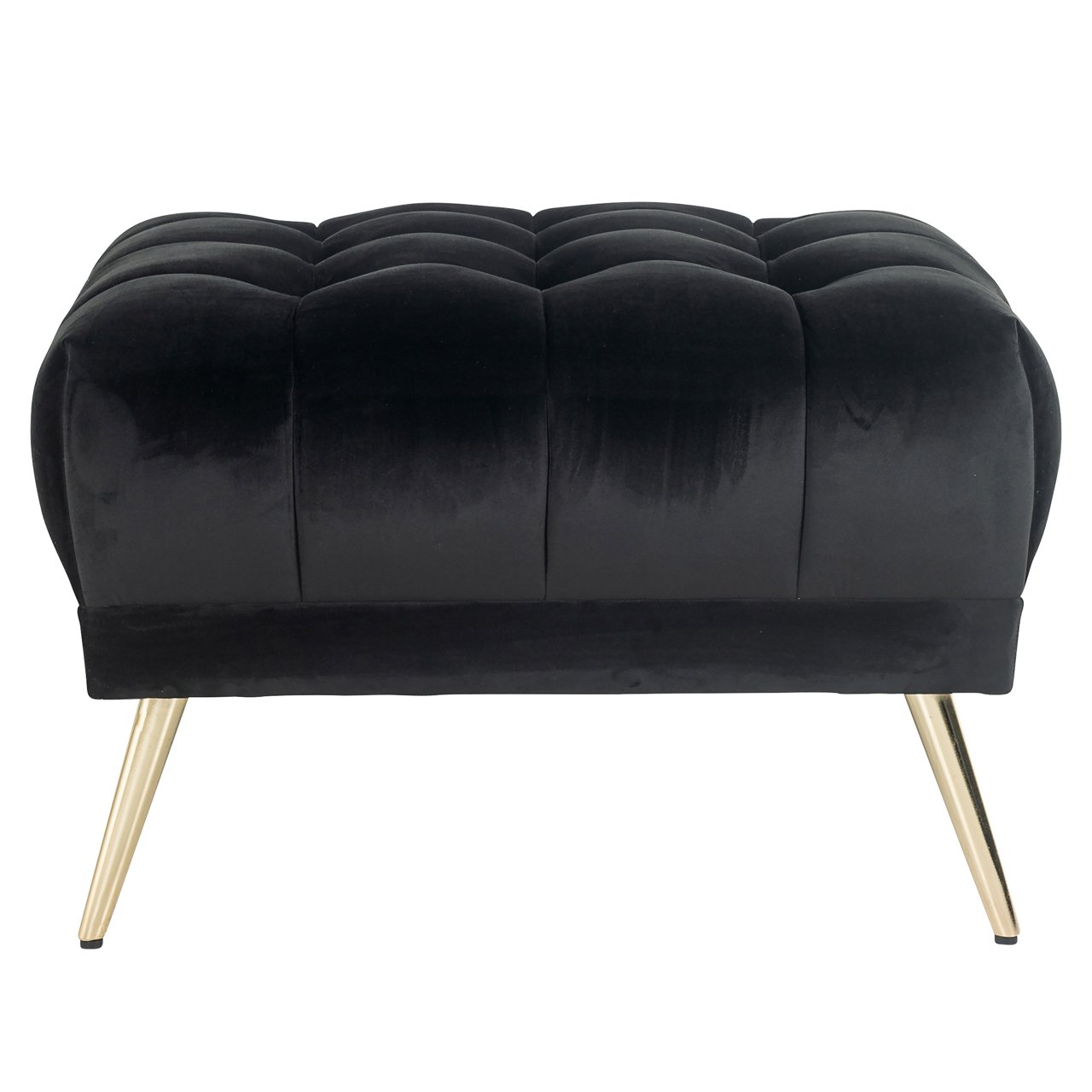 Pouffe & Footstool Huxley anthracite velvet