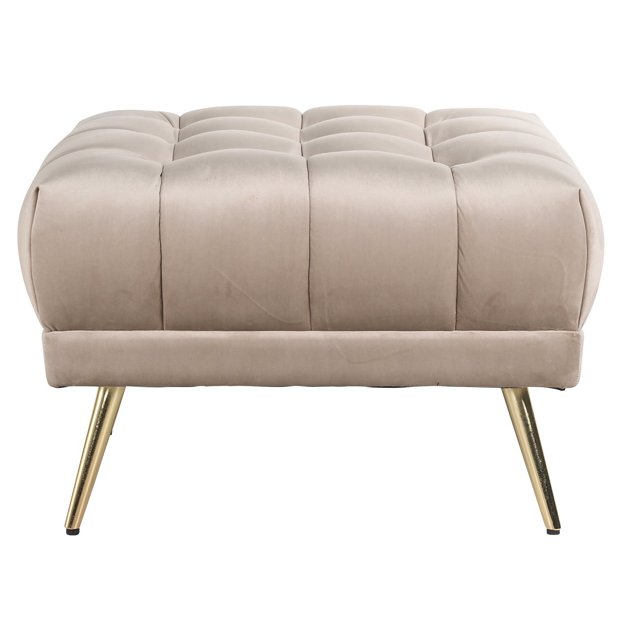 Pouffe & Footstool Huxley khaki velvet