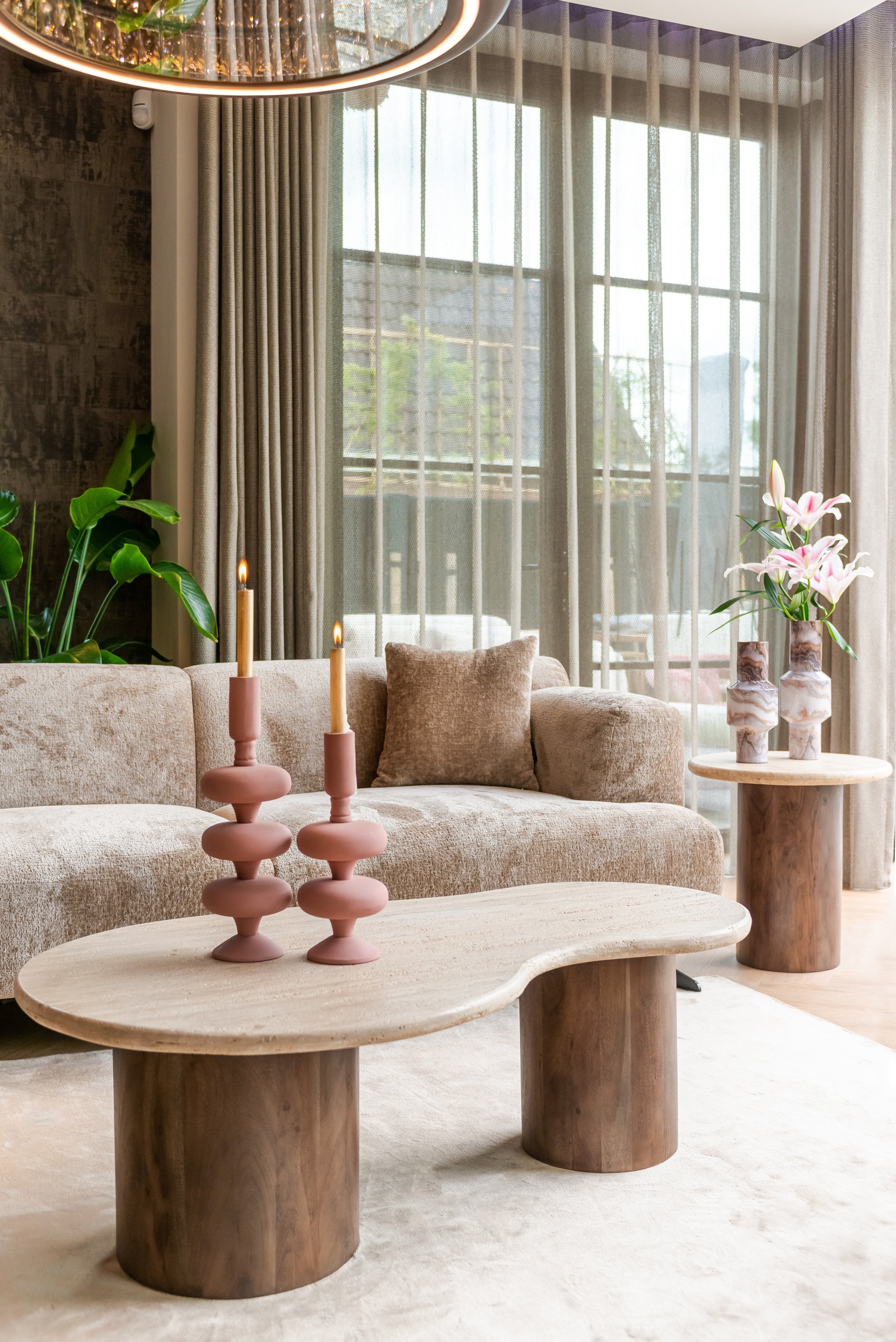 End table Douglas brown 50Ø