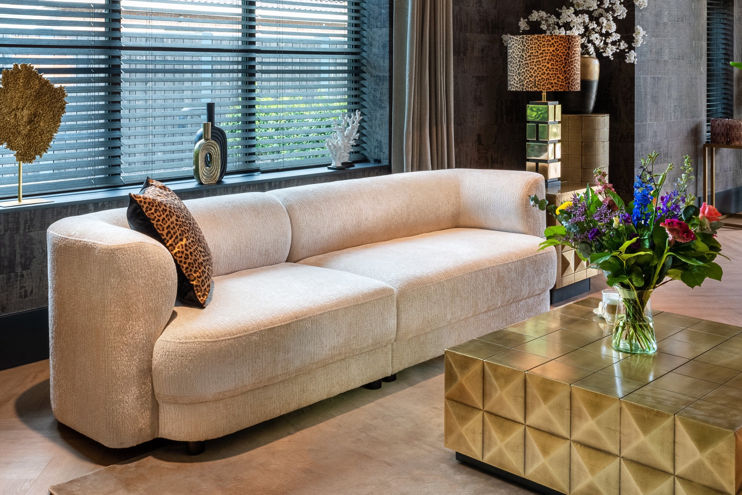 Nightstand Collada brushed gold