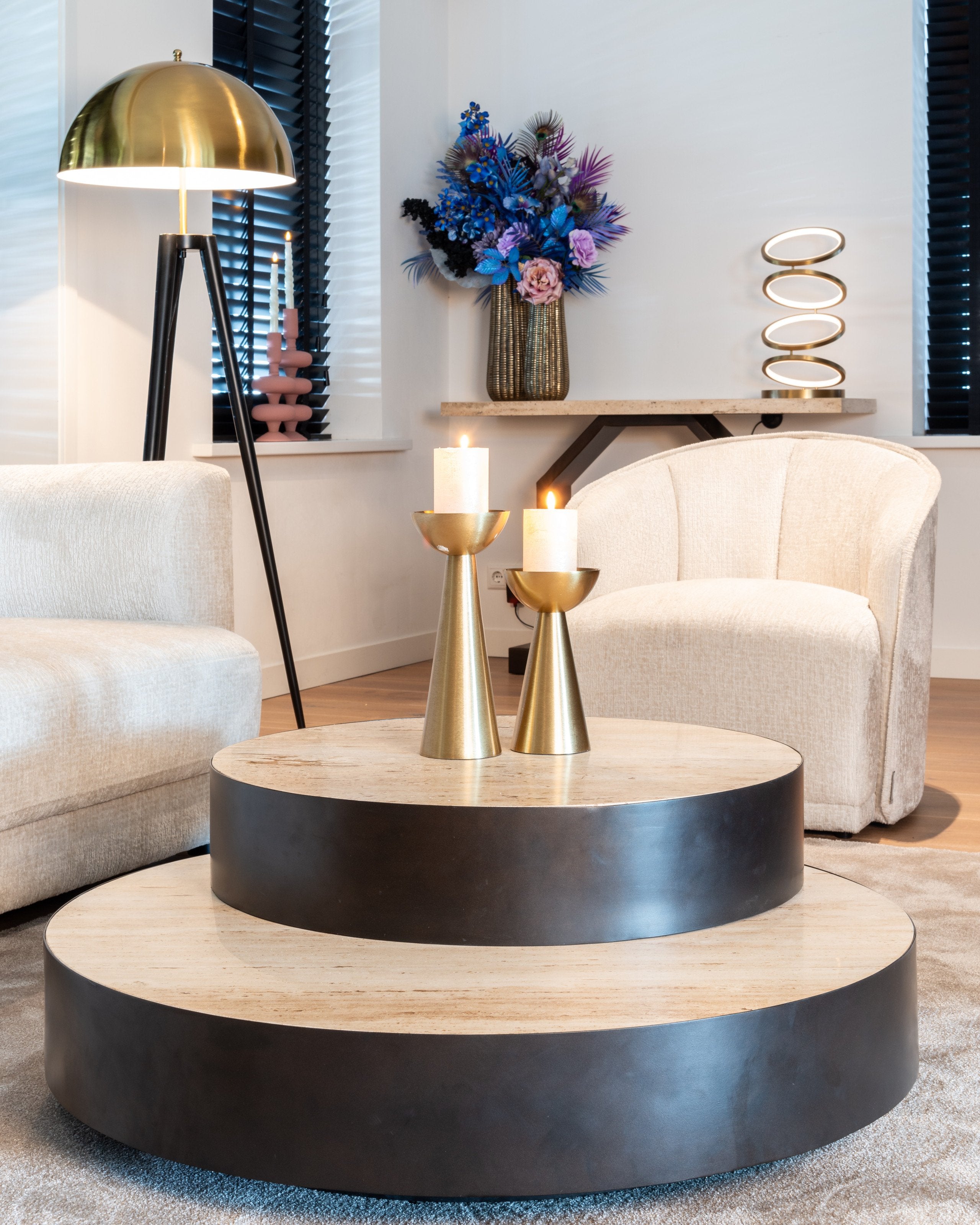 Table lamp Jaimin brushed gold